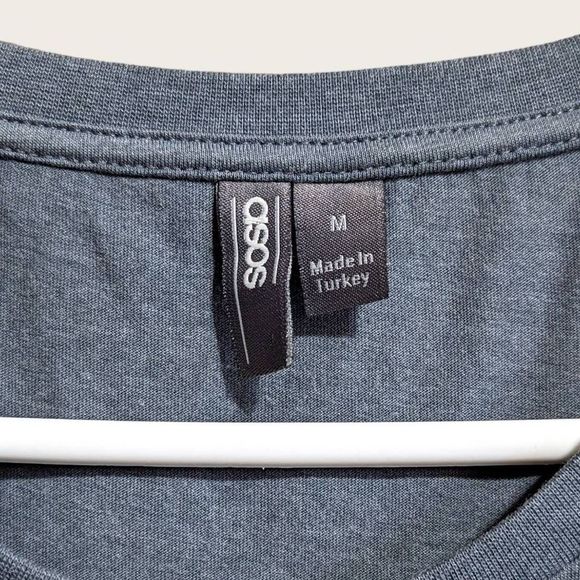 Asos Short Sleeve Tee Shirt, Medium, Grayish Blue - Picture 2 of 4